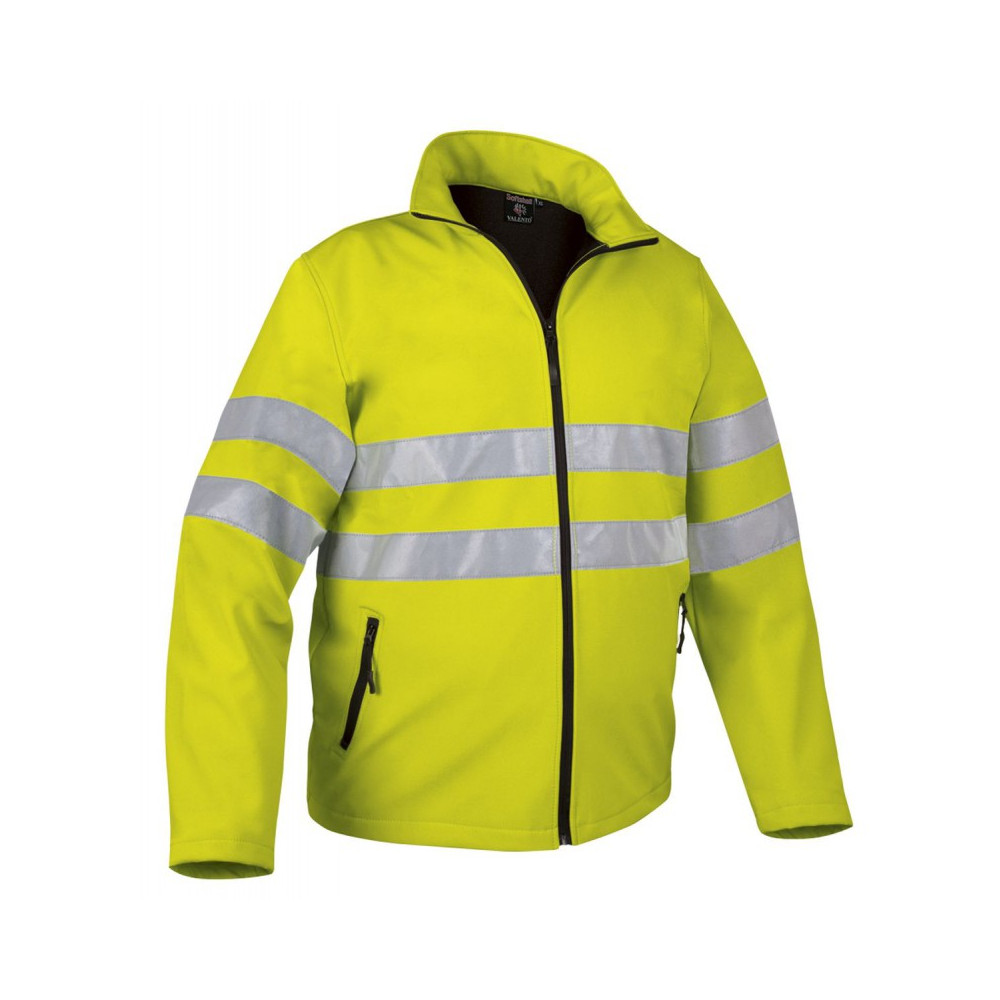 Chaqueta Softshell Storm alta visibilidad. Reflectantes. Obra. Confex