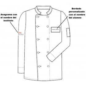 Chaqueta Cocina M/L blanca...