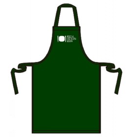 Delantal verde con peto con...